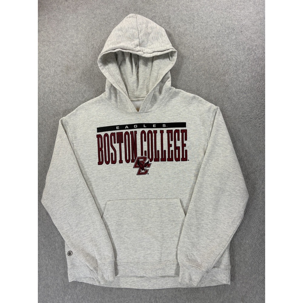 Boston College Eagles Screened Logo‎ Campus Hoodie Sweatshirt (Women's Large)